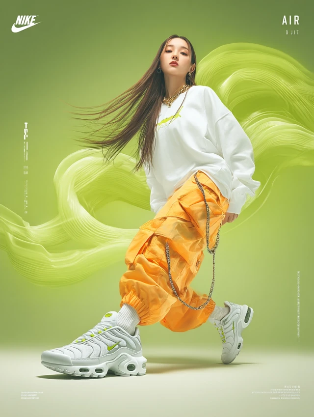 Nike Air Max Ad: Dynamic Fashion and Athletic Aesthetic