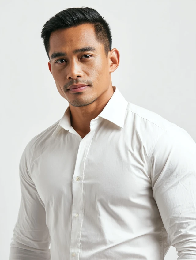 Handsome Filipino Corporate Employee Portrait