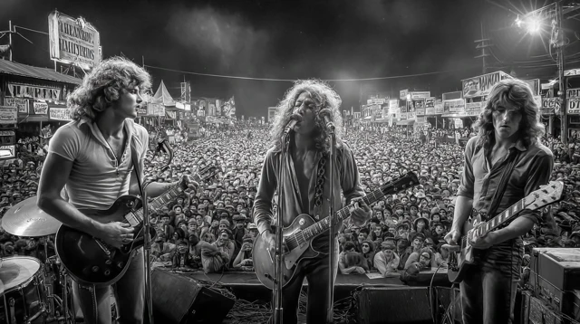Led Zeppelin Live Concert 1970s