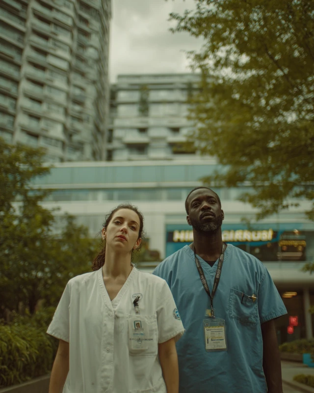 Courageous Nurses Determination and Pride in Modern Hospital