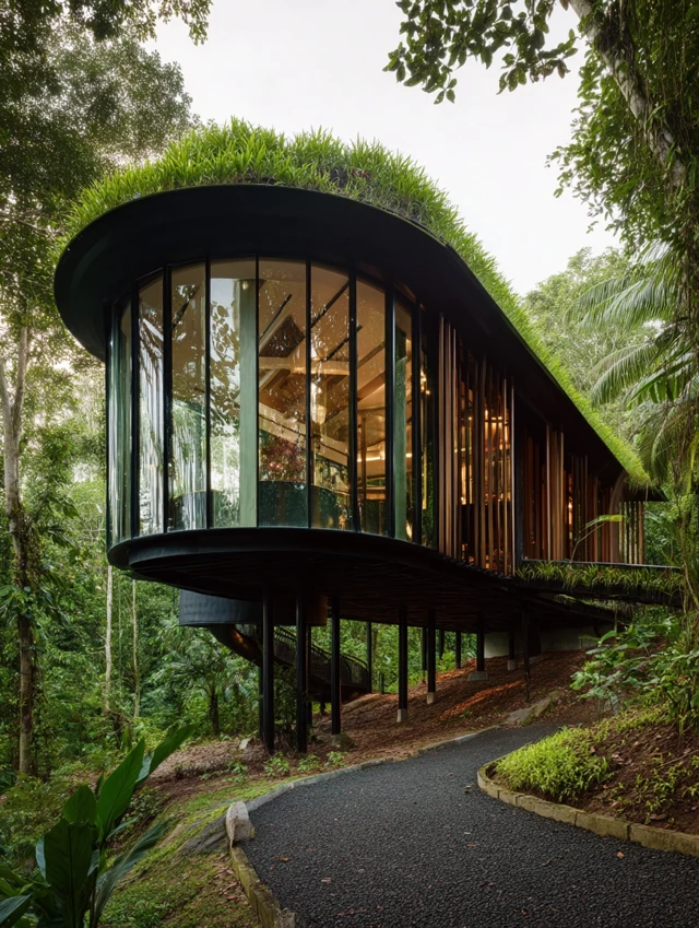 Modern Villa in Rainforest Paradise
