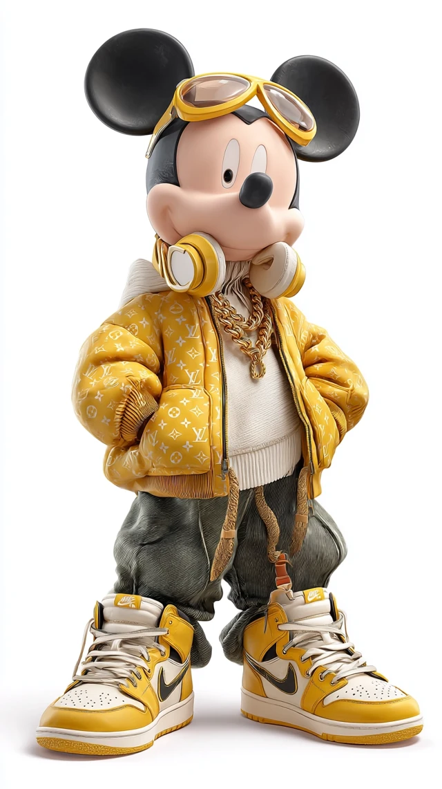 Mickey Mouse in Gal Yosef Style 3D Cartoon