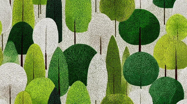 Forest Pattern Illustration Trees Background