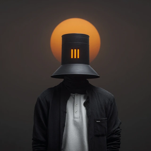 Faceless Man in Black Hat Mysterious Aesthetic