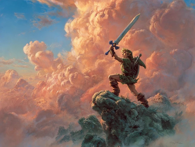 Link Hero of Time Master Sword Frank Frazetta