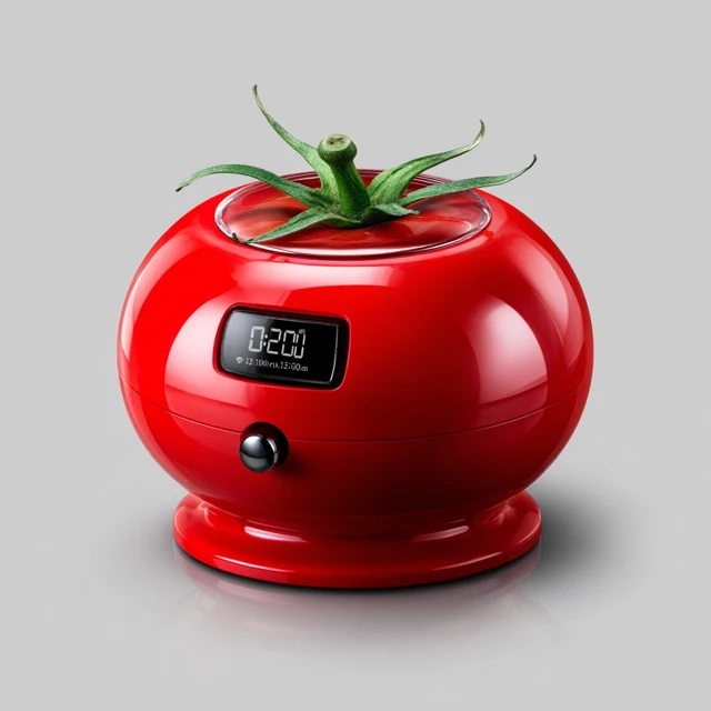 Tomato Kitchen Timer Modern Design