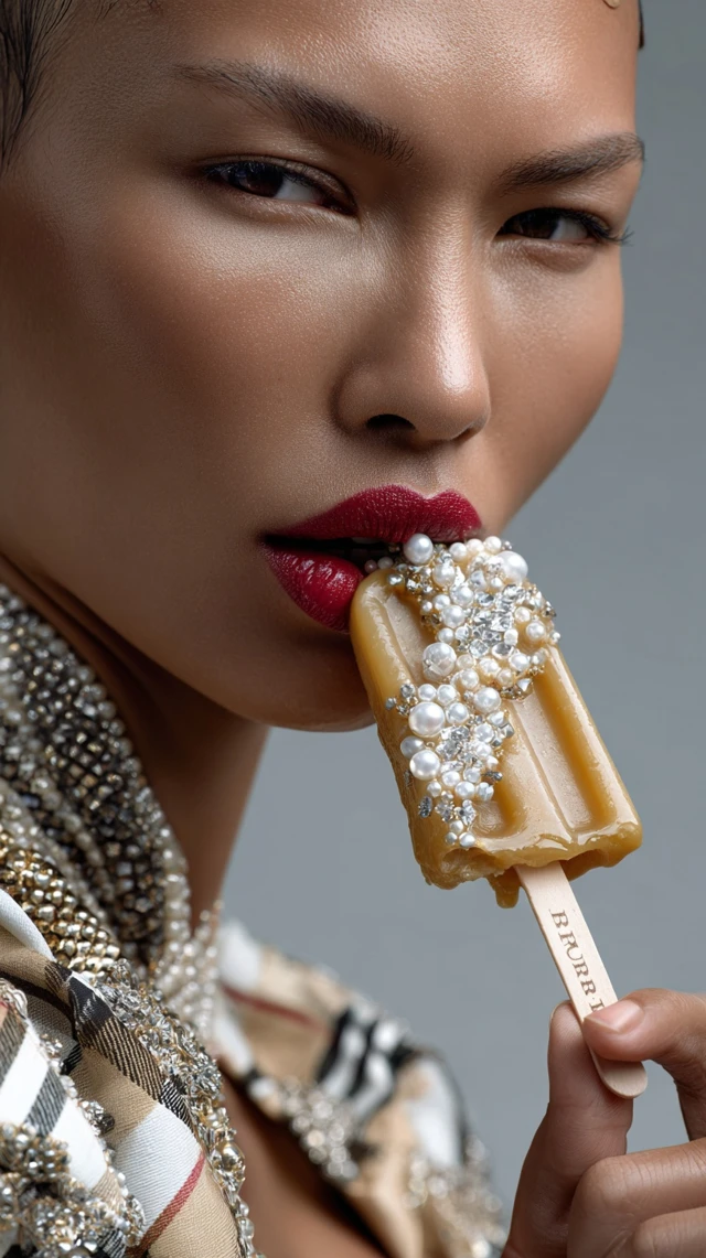 Burberry Ice Cream Popsicle with Gems and Pearls