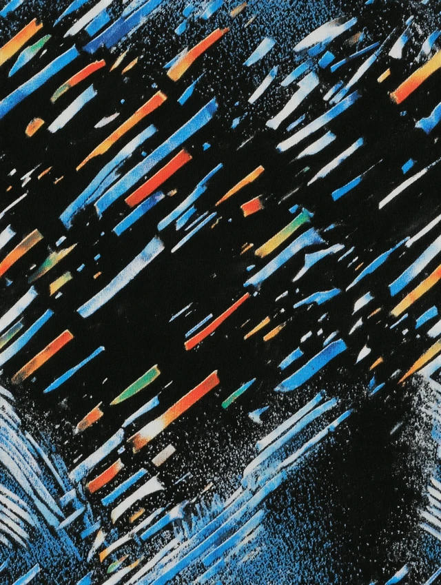 Blue Denim Texture with White Strips Abstract Design