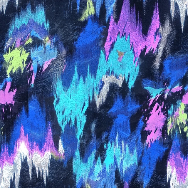 Neon Spirit Tracks Abstract Art