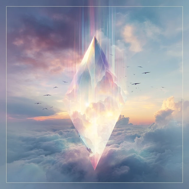 Dream Pop Album Cover Ethereal Prism Light