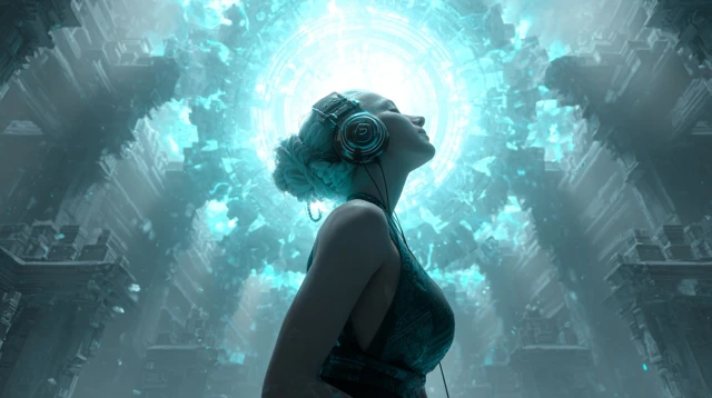 Futuristic Zen Heartbeat Psytrance Cinematic Art