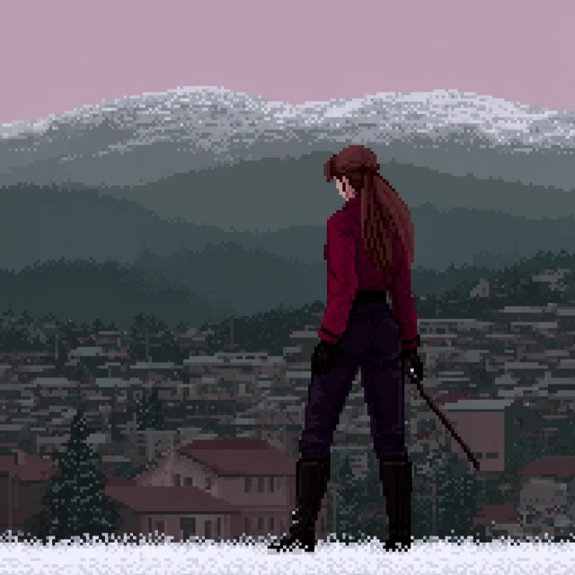 PS1 Loading Screen Retro Pixelated Art
