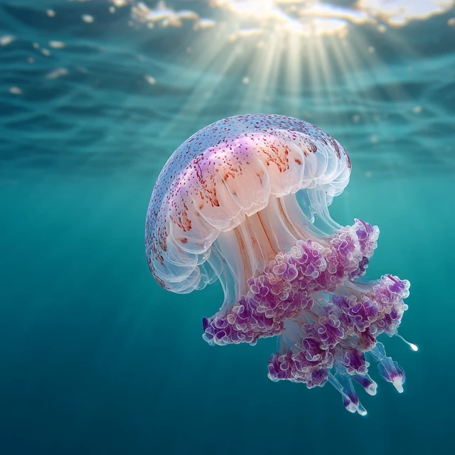 Underwater Photography Beautiful Jellyfish