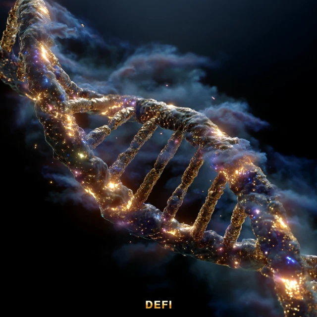 Cosmic DNA Galaxy Nebula Logo Art