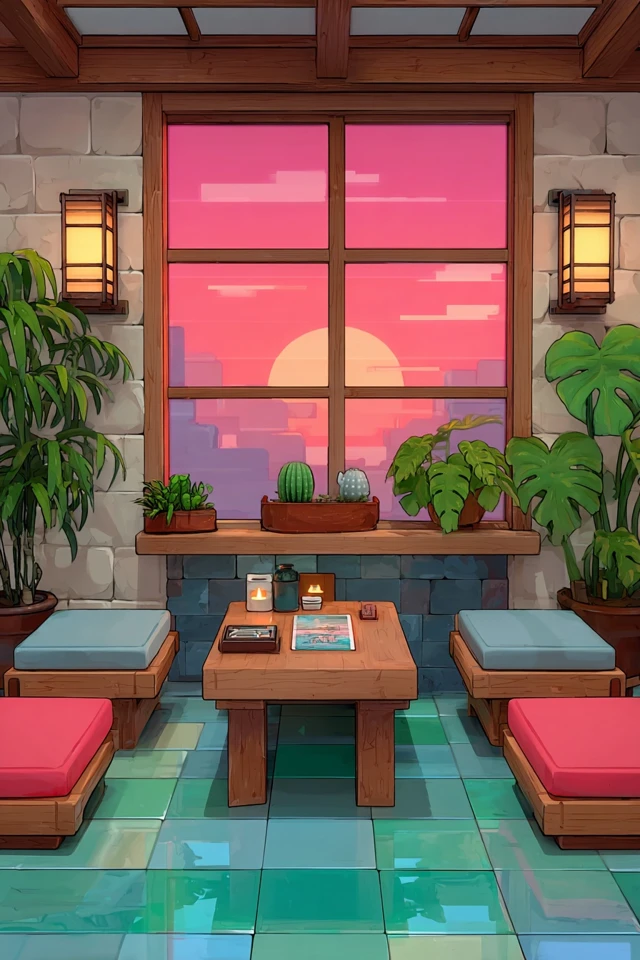 Brawl Stars Style Interior Photoshoot Background