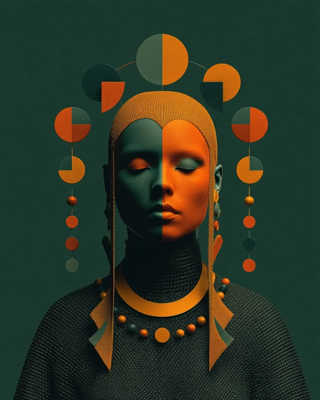 Surreal Fashion Portrait Avant Garde Model