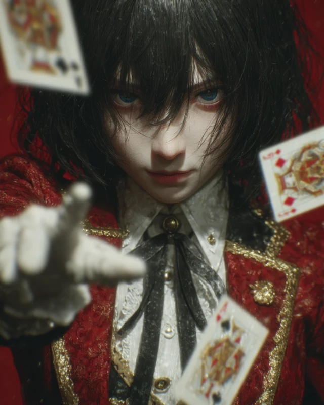 Kakegurui Yumeko: Anime Art with Playing Cards