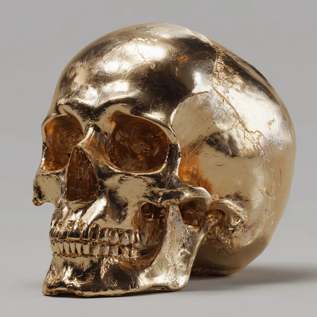 Golden Skull Fantasy DND Art