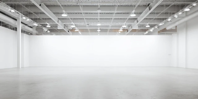Event Space Blank Wall Mockup Professional Photography