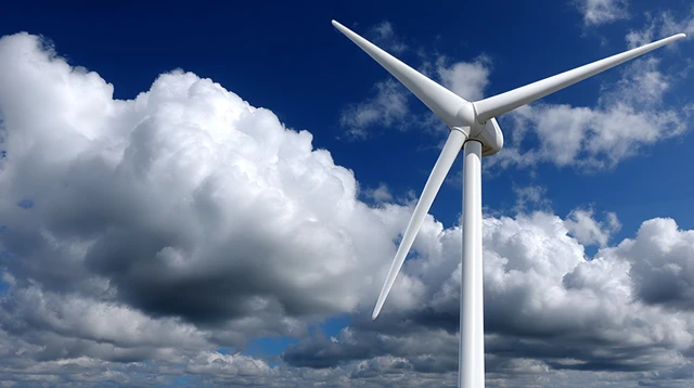 Wind Turbines in a Scenic Landscape Renewable Energy