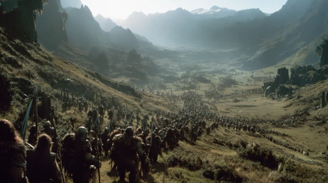 Epic Fantasy Army Marching to War