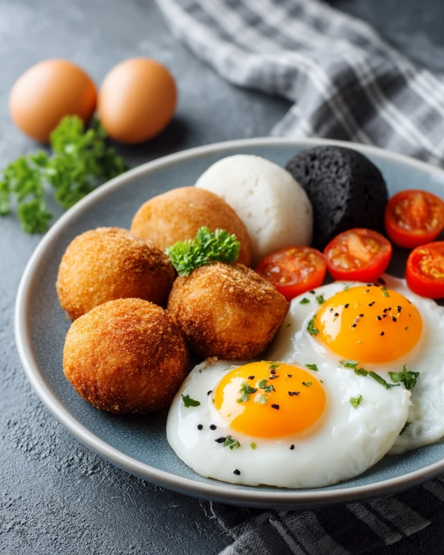 Irish Breakfast Photo Realistic Food Photography