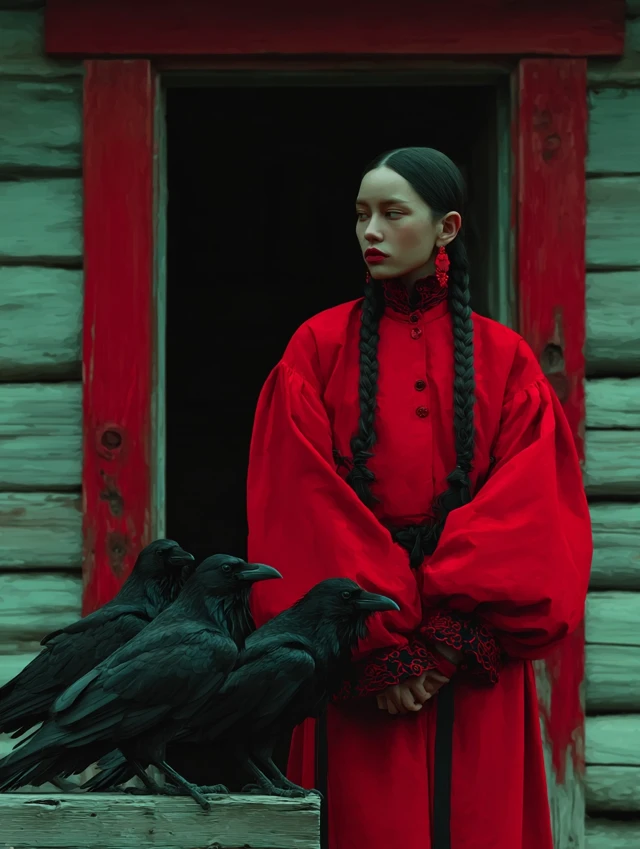 Slavic Woman Crows Ancient Knowledge