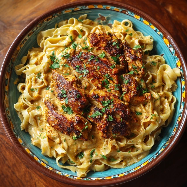 Creamy Spicy Cajun Honey Butter Chicken Pasta Dish