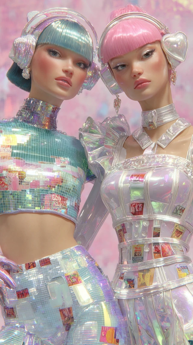 HyperStylized Barbie Doll Portrait AI Art