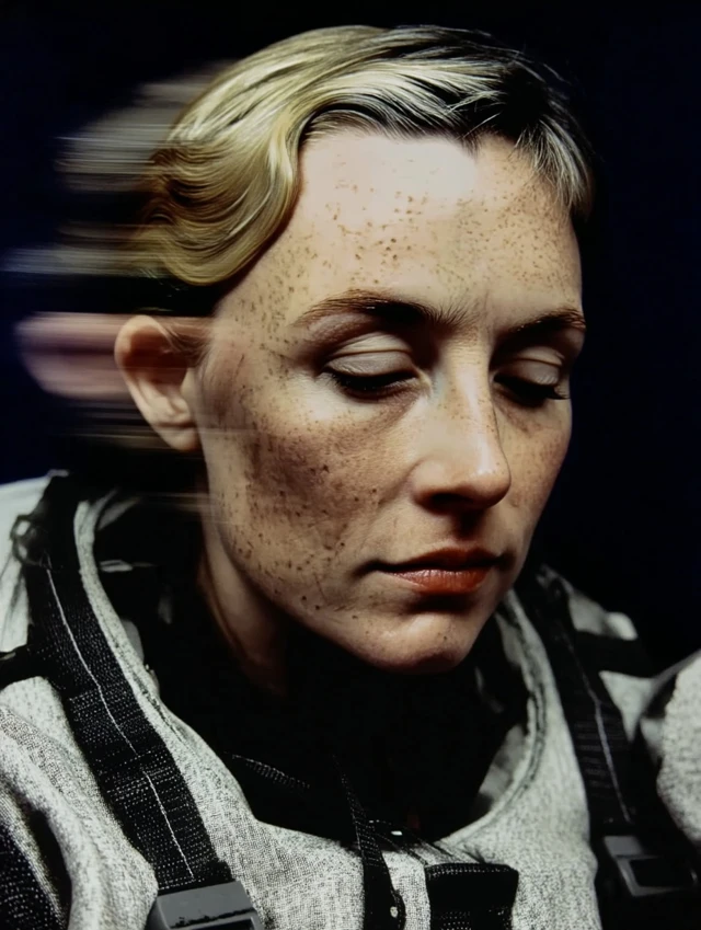 Abstract Portrait of a Woman Motion Blur