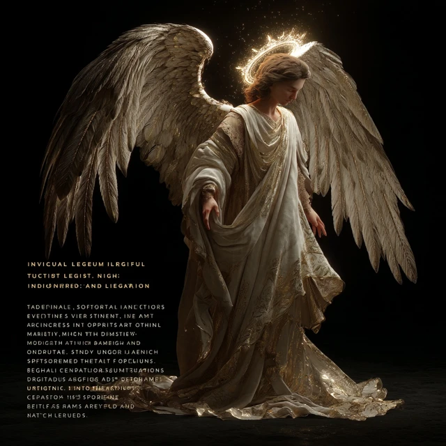Photorealistic Angel Divine and Ethereal