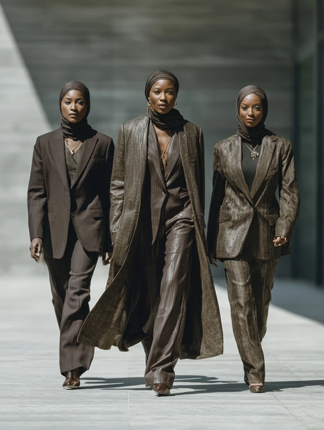 Powerful Muslim Women in Saint Laurent Inspired Outfits