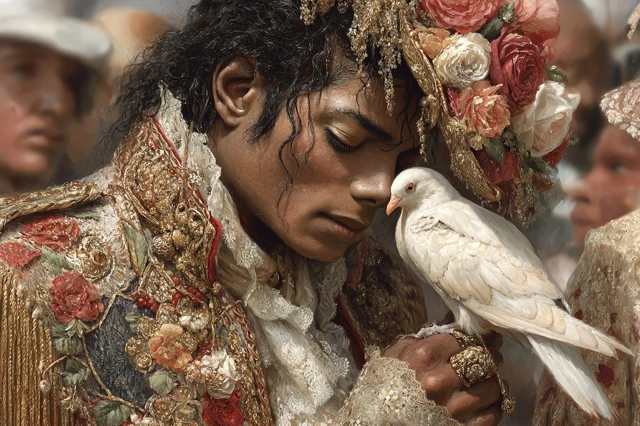Michael Jackson Kingly Dove Soft Art