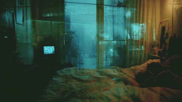 Dreamy Bedroom at Night - Moody Ambient Scene