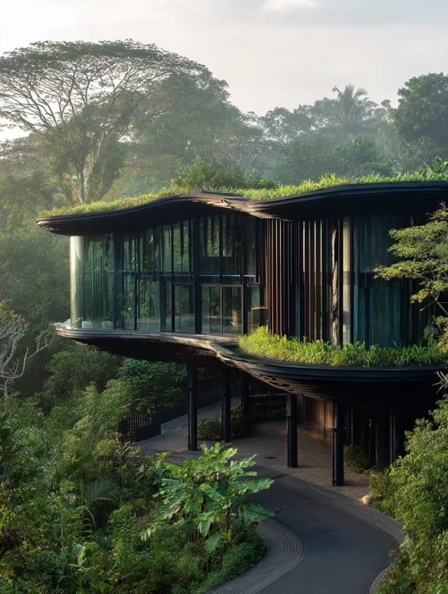 Modern Villa in Rainforest Paradise