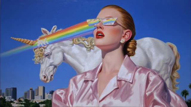 Unicorn Rainbow Art Dream Fantasy