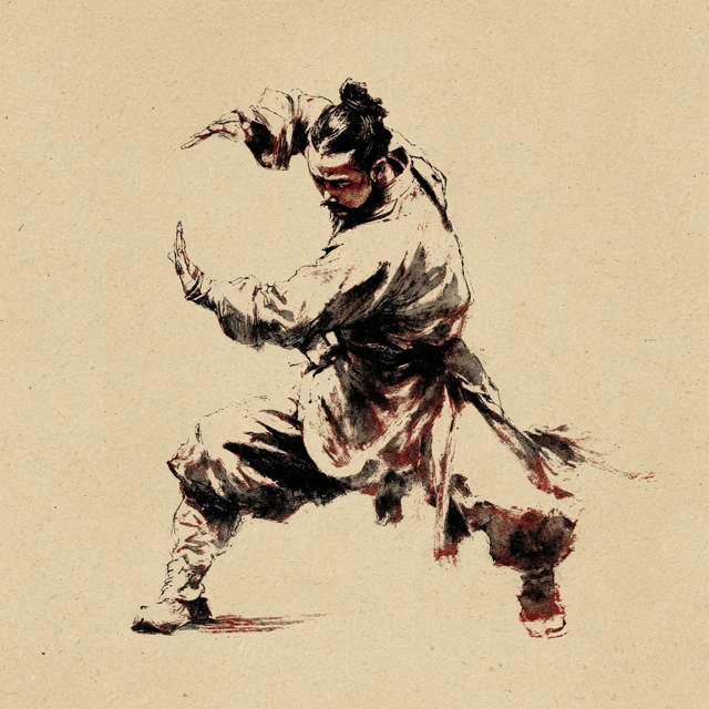 Ancient Chinese Kung Fu Painting