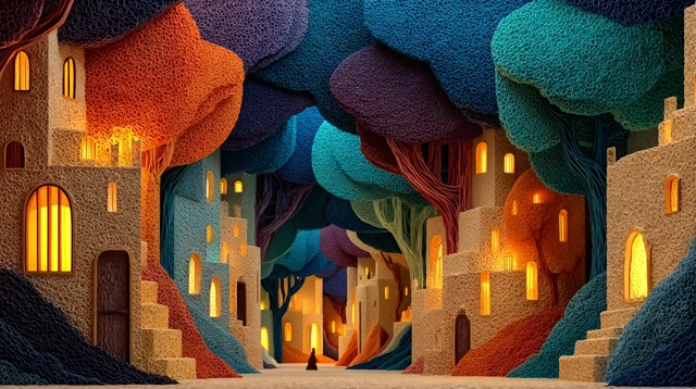 Metaverse Gallery Fantasy Art Installation