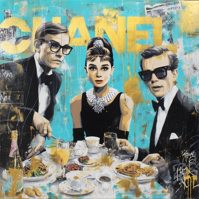 Breakfast at Tiffany Chanel Art Pop Graffiti
