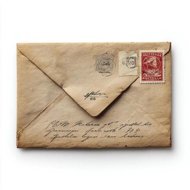 Vintage Australian Envelope 1960s Handwritten Address