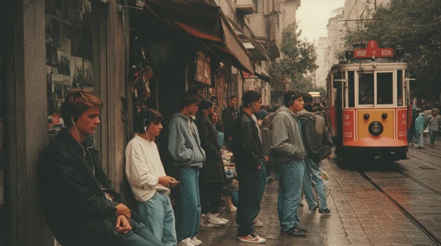 Istanbul Street Scene Early 2000s Nostalgia