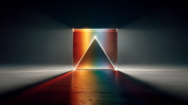 Prism and Light: Stunning Visual for Presentation Slides