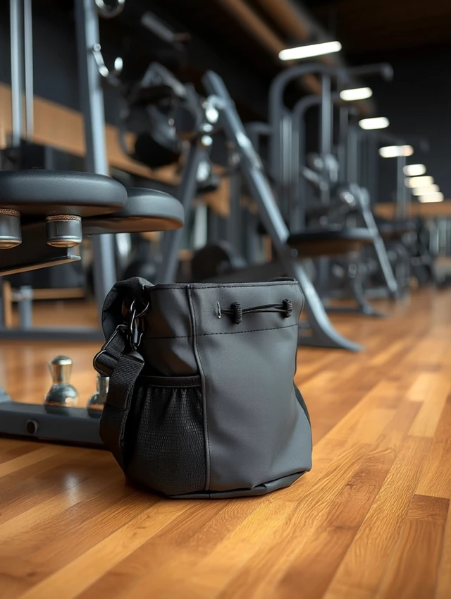 Gym Bag on Wooden Floor