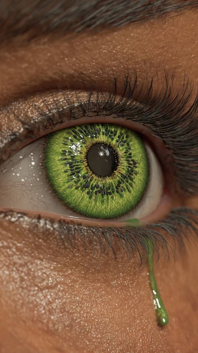Kiwi Eye Macro Photography Hyperrealistic Detail
