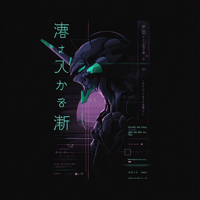 Neon Genesis Evangelion Unit 01 TShirt Design