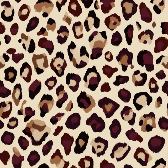Leopard Print Pattern Artwork Beige Background