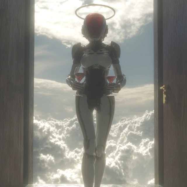 Anime Robot Angel at Heavens Door