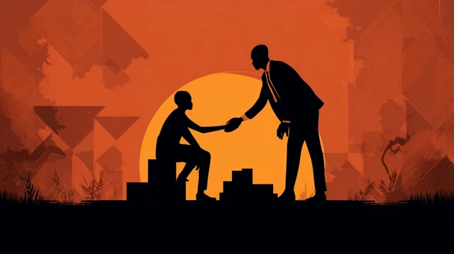 Mentorship and Leadership Vector Art