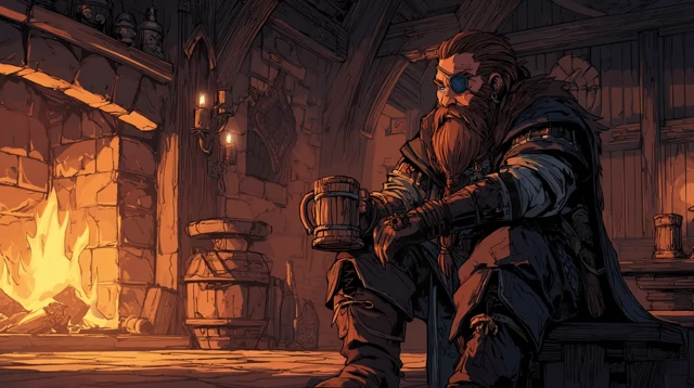 Dwarf Thargrim Embermantle: Cinematic Fantasy Illustration