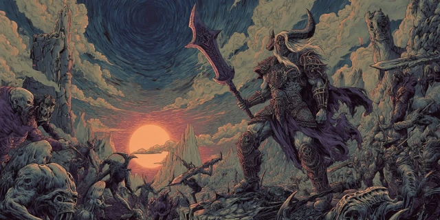 Black Metal Album Art Barbarian Overlord